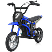 Neche 24V Dirt Bike, MX350 Electric Powered Motorcycle for Kids Age 13+, Blue - Motor: 350W