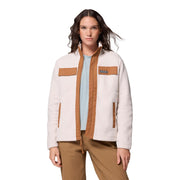 Columbia Womens Juniper Peak Full Zip Fleece Jacket, Sustainable Recycled Polyester, Dark Stone Camel Brown, Medium, 2131481