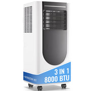 Tacool Portable Air Conditioner 8000 BTU 3-in-1 Cooling Dehumidifier Fan White Covers up to 250 Sq Ft TACOOL-4400BTU SACC-08AC-1.16
