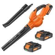 Cshidworld Leaf Blower, 20V Cordless Leaf Blower with 2 x 2.0 Ah Battery & Charger