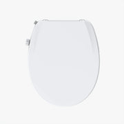 Mainstays BP669TB Round Non-Electric Bidet Toilet Seat with Dual Self-Cleaning Nozzles, Daisy White