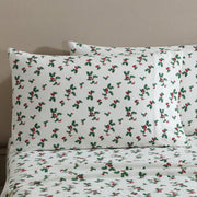 Lenox Holiday Cotton Flannel Sheet Set, King, 6-Piece, Soft Warm 100% Cotton, Multicolor, 990437035