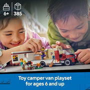 LEGO 60454 City Holiday Adventure Camper Van Building Toy Set - 385 Pieces, Includes 3 Minifigures & Accessories
