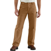 Carhartt Loose-Fit Washed Duck Utility Work Pants for Men - Carhartt Brown - 30x32
