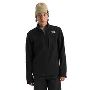 The North Face Gordon Lyons Fleece Quarter-Zip Long-Sleeve Pullover - Black Heather - XL