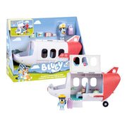 Bluey Adventure Plane Playset with Pilot Figure, 5 Travel Accessories, Luggage Storage, Fold-Down Tray Table, Ages 3+, 19334
