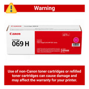 Canon 069 High-Capacity Magenta Toner Cartridge, High Yield, Compatible with LBP674Cdw MF753Cdw MF751Cdw, 5096C001