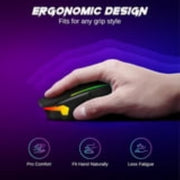 Redragon M914P-RGB-KS Black Tri-Mode Gaming Mouse 12000 DPI, 9 Programmable Buttons