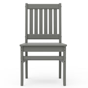 Better Homes & Gardens by POLYWOOD Southlake Outdoor Patio Dining Side Chair Set of 2, All-Weather HDPE, Slate Gray