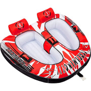DNSHAN Koorium 58inch Towable Deck Tube for Adults, Inflatable Water Sports Tube with Easy-Connect Towing System
