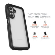 Body Glove 100139382 Tidal Waterproof Phone Case for Samsung Galaxy A26 5G- Black/Clear