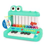Battat BT1801 Croco Pop Piano Toy Keyboard with Songs Sounds Lights Green
