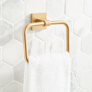 Signature Hardware SHHBTRBG Hibiscus Towel Ring - Brushed Gold