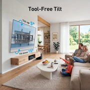 MountFTV Full Motion TV Wall Mount for 42-97 Inch TVs, 150 lbs Capacity, 40.1 Inch Extension Articulating Arms, Swivel and Tilt, Max VESA 800x400mm, Black Alloy Steel