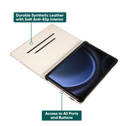 onn. TAABLK100143152 Tablet Folio Case for Samsung Galaxy Tab S9 FE 10.9