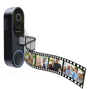 Merkury MI-CW074-125W Smart Wire-Free Battery Doorbell Camera & Chime