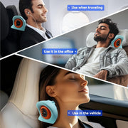 Harmo Touch Neck Massager with Heat, Cervical Traction, 3 Massage Modes, 6 EMS Levels, Wireless, Blue, ZD-8808
