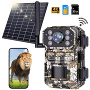 AUOSHI ZT31 Trail Game Camera Solar Powered, 4G LTE 48MP