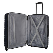 Protege Vacationer 20-Inch Carry-On Expandable Hardside Luggage, Navy Cove, 360-Degree Spinner Wheels, Key Lock, Divider Pockets