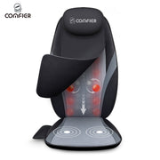 Comfier CF-2506 Shiatsu Back Massager w/Soothing Heat, Three Vibration Intensities, PU Leather, Black