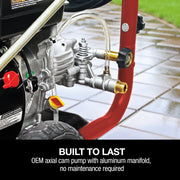 Troy-Bilt Gas Pressure Washer, 3100 PSI, 2.3 GPM, 160cc CT160 Engine, Axial Cam Pump, 9.5 in Never-Flat Wheels, 25 ft Hose, TB3100PW