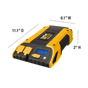 EverStart 1000 Watt Power Inverter with USB (PC1000E) in Yellow and Black