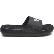 Under Armour Ignite Pro 8 Men's Fixed Strap Slides, Black White, Size 9, 6010383-004
