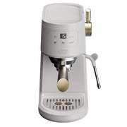 Thyme & Table TT1585R Barista Mini Espresso Machine, 15-Bar Pressure, Single-Hole Steam Wand, Sand White, Removable Water Tank