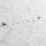 Signature Hardware Lexia 24-Inch Polished Brass Wall-Mounted Towel Bar, Metal Construction, SHLE24TBPB