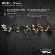 Kohler K-74013-4 Taut 1.2 GPM Single Hole Bathroom Faucet Vibrant Brushed Moderne Brass