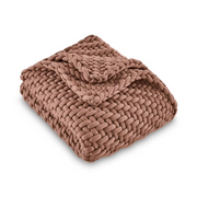 Allswell Weighted Knit Throw Blanket, Savannah Taupe, 12 lb