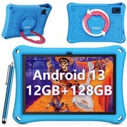 XGODY N02 PRO 12GB RAM 128GB ROM 10 inch Learning Tablet with Case, Blue