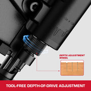 Hyper Tough FN2190V Pneumatic 21-Degree Framing Nailer, Accepts 2 to 3-1/2 Inch Plastic Collated Full Round Head Nails, Adjustable Depth, Ergonomic Grip