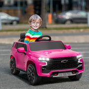 UBesGoo 270217662 Ride On Car Truck 12V Chevrolet Tahoe Kids Battery Powered Ride On Toys Pink