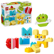LEGO DUPLO My First 3 in 1 Creative Cute Pets Building Toy, Multicolor, 24 Pieces, Ages 18 Months and Up, 6581007