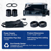 Rinoson Smart Saltwater Pool Chlorinator System, WiFi App Control, Self-Cleaning Titanium Plate, 13,250 Gallons