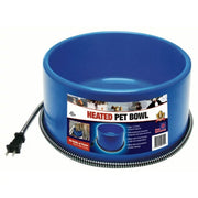 Farm Innovators Heated Pet Water Bowl, 60 Watt, Advanced Thermostatic Control, Blue, 1.5 Gallon Capacity, Large Dogs and Cats, P-60B