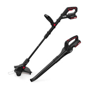 Hyper Tough 20V Brushless Cordless 12 in Trimmer and 120 CFM Blower Combo Kit with 20V Max 2.0Ah Battery