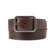 Carhartt Men's Leather Reversible Center Bar Buckle Belt, Full-Grain Oil-Finished Leather, Brown and Black, 1 3/8 in Wide, 36