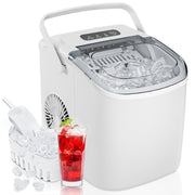 Simzlife ZX-IM-06B Countertop Ice Maker, 26 lbs Daily Capacity, White