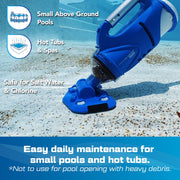 Water Tech Corp Catfish Gen 2 Cordless Spa & Hot Tub Vacuum, 8-Inch Omni-Directional Head, 45 Min Runtime, Rechargeable Lithium-Ion Battery, Expanded Debris Chamber, 20150CL