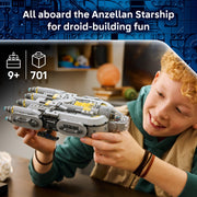 LEGO Star Wars The Mandalorian and Grogu Anzellan Starship Building Set, 701 Pieces, Multicolor, Includes Grogu and 2 Anzellan Figures, 6588628