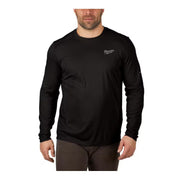 Milwaukee 415B-2X WORKSKIN Lightweight Performance Shirt - Long Sleeve, Black
