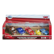 Disney Pixar Cars Travelin Team 5-Pack, 1:55 Scale Die-Cast Toy Cars, Multicolor