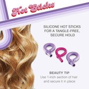 Conair Silicone Hot Roller Set with 7 Small and 7 Medium Rollers, No Clips Needed HS18RT