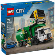 LEGO City Recycling Truck Toy Building Set with 434 Pieces, Minifigures, Accessories, Multicolor, Ages 7+, 60495
