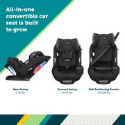 Safety 1st Grow and Go Sprint All-in-One Convertible Car Seat, Cranberry Ice II