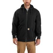 Carhartt Rain Defender Loose-Fit Midweight Thermal-Lined Long-Sleeve Sweatshirt for Men - Black - L