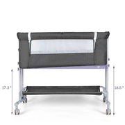 TEAYINGDE TYD007 Baby Bassinet Bedside Sleeper Bassinet, Dark Gray