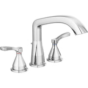 Delta T2776 Stryke 1-Handle Deck Mount Roman Bathtub Faucet W/Hand Shower, Chrome